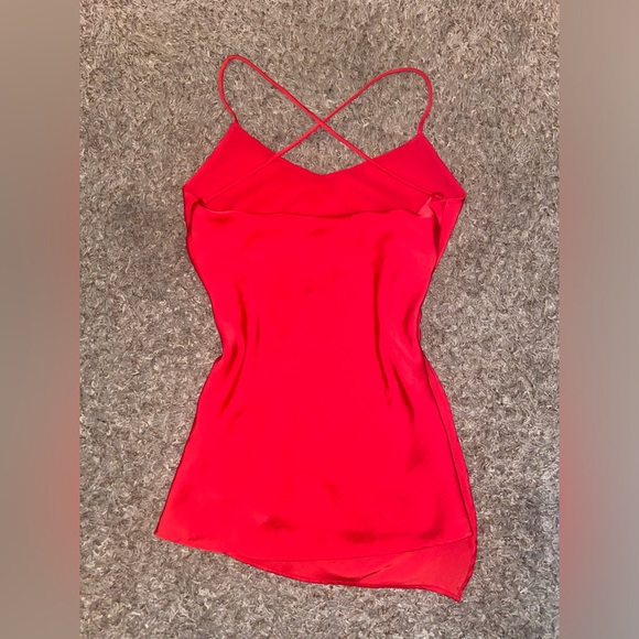ZARA SHORT SATIN EFFECT DRESS - Picture 2 of 3